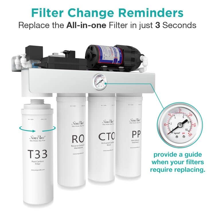 T1 Series T33 Post Carbon Water Filter Replacement
