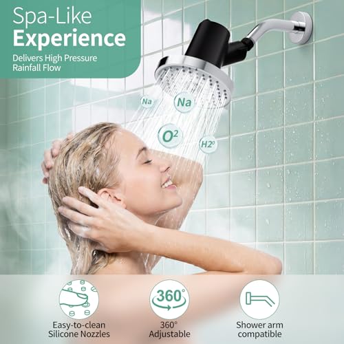 5.5 Inch Filtered Shower Head with Filters