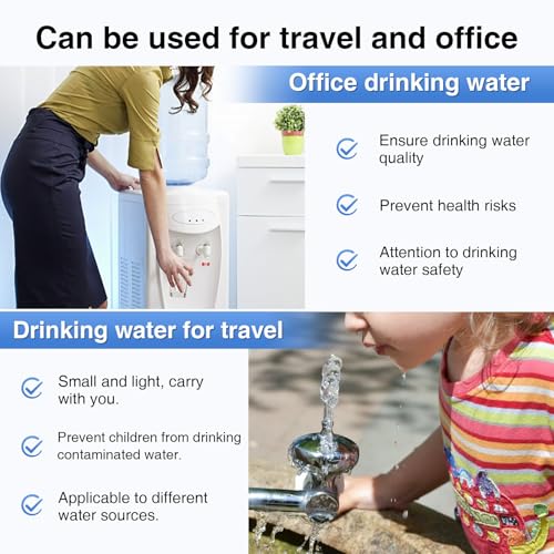 16-in-1 Drinking Water Test Strips, 50 PCS - Home Testing Kit for Tap & Well Water | Lead, Nitrate, Chlorine, Iron, Manganese, pH, Hardness, Mercury, Fluoride Detection (50 Count)