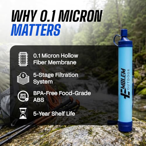 Portable Water Filter Straw (4 Count)