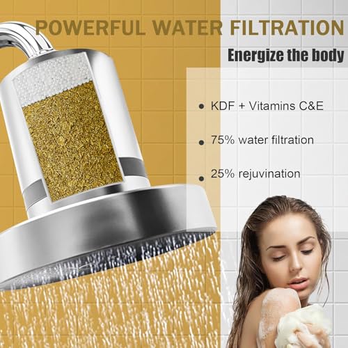Replacement Cartridges Compatible with Jolie Shower Head Filter (4 Count)
