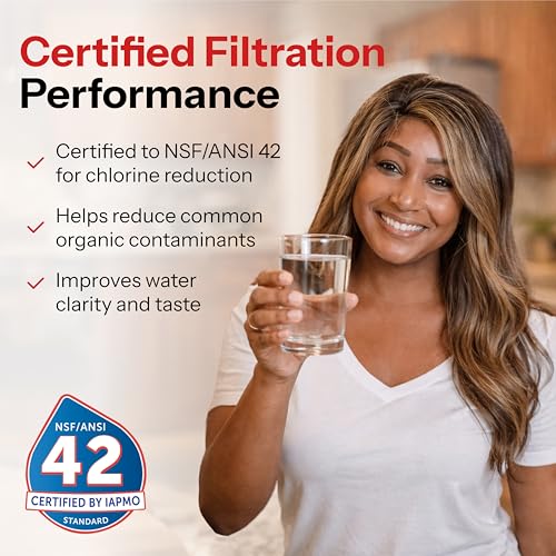 Fridge Filter for Whirlpool 4396508 EDR5RXD1 3 (3 Count)