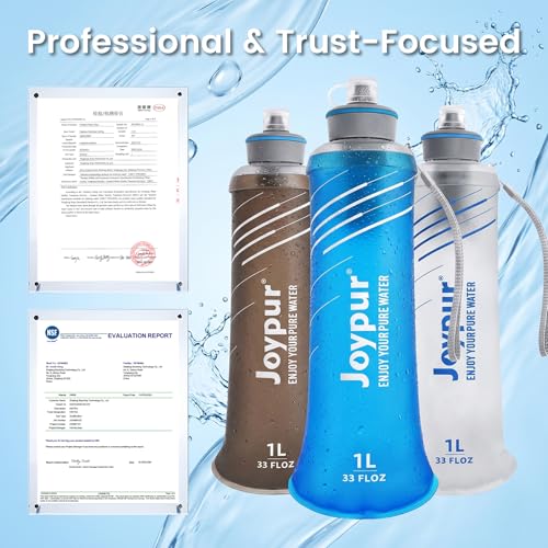 Collapsible Water Filter Bottle with 0.01 Micron Filtration (2 Count)