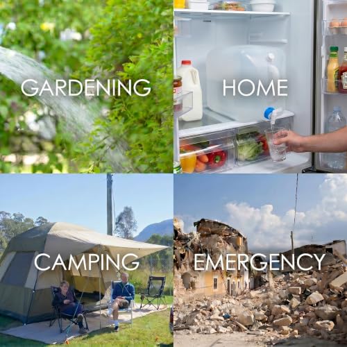 BPA Free Collapsible Water Container with Spigot (4 Count)
