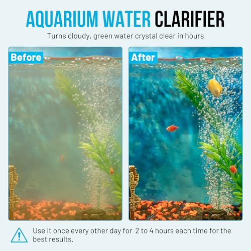 13W UV Water Sterilizer with 9.84 ft Cable for up to 300 Gallon Aquariums
