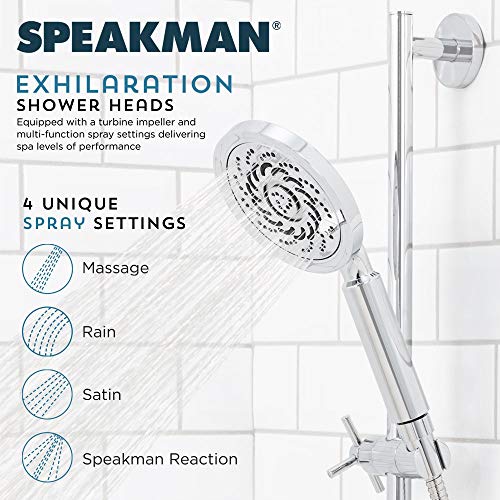 VS-5001-E15 Kubos Exhilaration High Pressure Hand Held Shower Head, 1.5 GPM, Polished Chrome