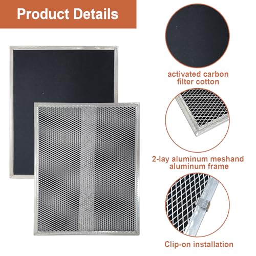 S99010308 Range Hood Charcoal Filters for Broan NuTone 30“ Range Hood (2 Count)