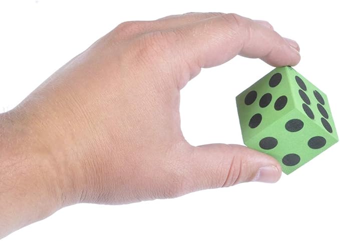 Foam Dice Set - Bulk Pack of 36, 1.5 Inch Large Assorted Colorful Foam Dice Cubes with Number Dots, Use for Kids, Classrooms, Math Games, Building Toys, Party Supplies by Bedwina