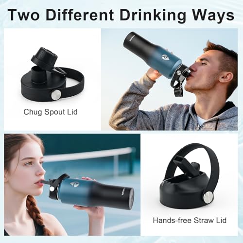 32 oz Insulated Water Bottle with Straw