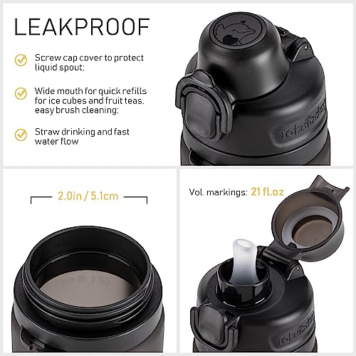 Collapsible Water Bottles with Straw for Travel