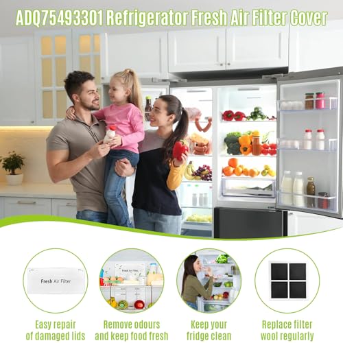 ADQ75493301 LRMVS3006S Refrigerator Fresh Air Filter Cover Fits for LG