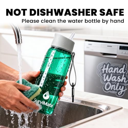 Purified Water Bottle for Camping (2 Count)