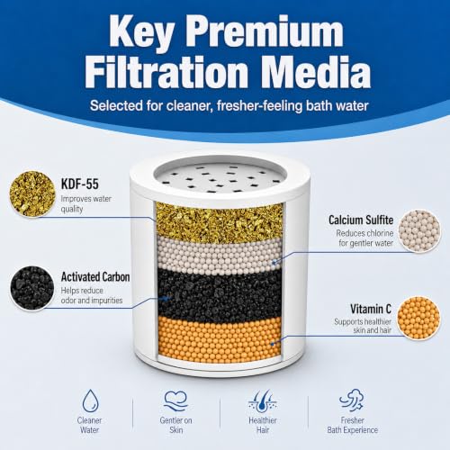 Shower Water Filter for Hard Water (2 Count)