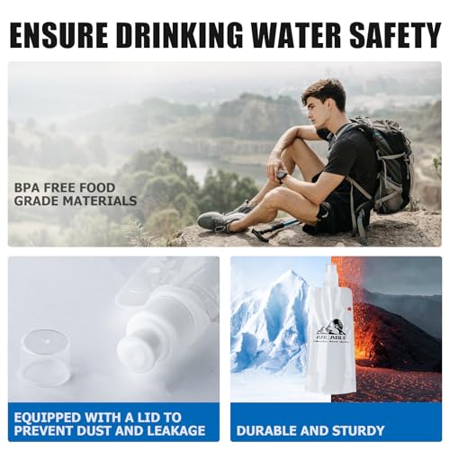 17oz Collapsible Water Bottles (6 Count)