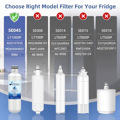 LT1000PC Water Filter For LG LT1000P (4 Count)