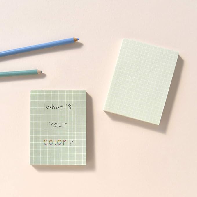 Monolike Memopad Smoothie Ver.3 design SET - 4 Packs, 4 Different Designs, 100 Sheets Per Pad, Total 400 Sheets, Note pads, Writing pads