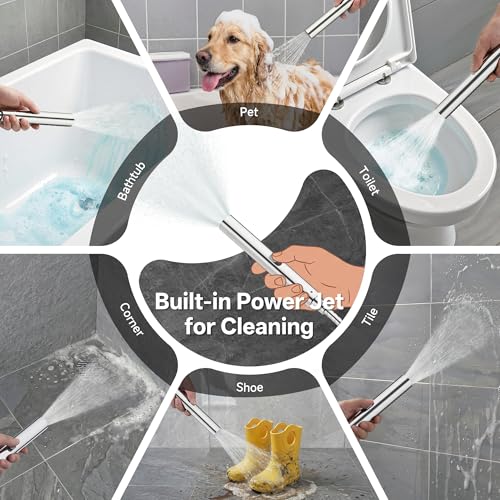 All Metal 12" Luxurious Shower Head with Handheld