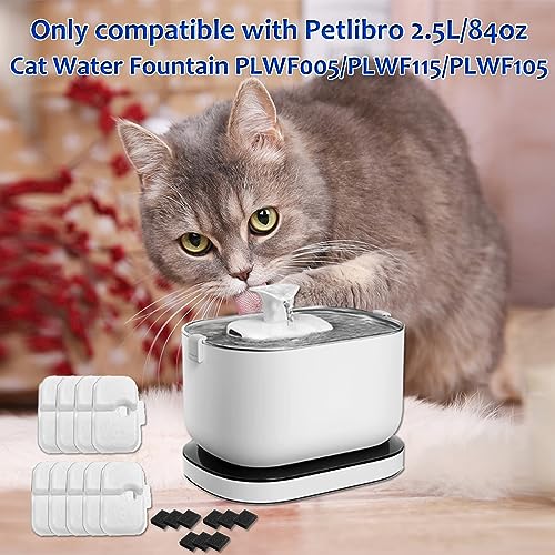 9 Pack Replacement Filters for Petlibro Dockstream Cat Water Fountain PLWF005 PLWF115 PLWF105 (9 Count)