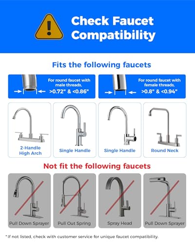 FC 02 Alkaline Water Filter for Sink Faucet with 4 Filters