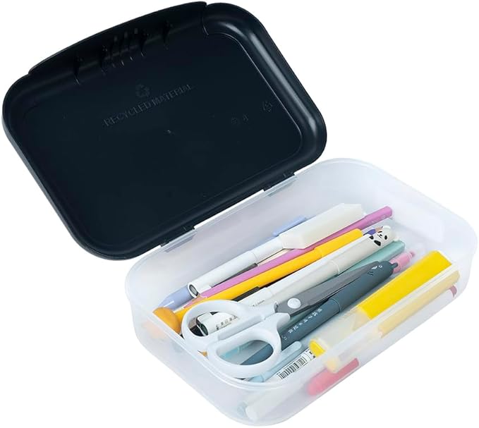 ZIPIT Recycled Plastic Pencil Box for Boys, Large Capacity Pencil Case for School, Durable Stationery Organizer Box, Gaming