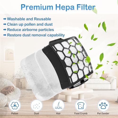 LA702 LA700 LA555 Brush Roller Filter Replacement Compatible with Shark