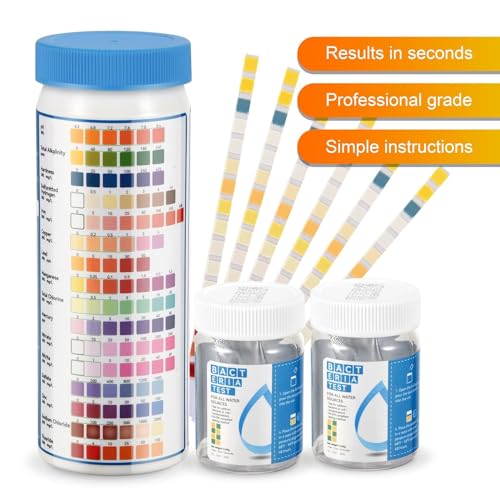 Drinking Water Test Strips 17 in 1 50 Strips + 2 Bacteria Tester Kits