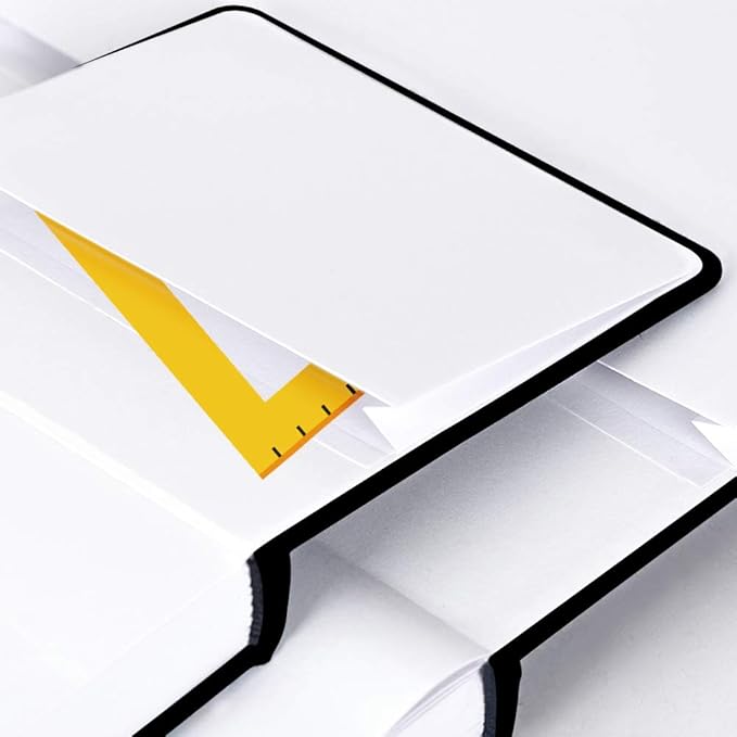 Mifuner Square 5.1x 5.1 165gsm Colored Pencil Paint Journal Hardbound 128pgs (64Sheets Front Back Cold Pressed) Travel for Colored Pencil Sketch Handmade Cloth Cover Notebook. Cherry