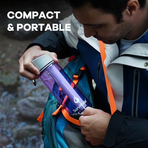 Purified Water Bottle for Camping (2 Count)