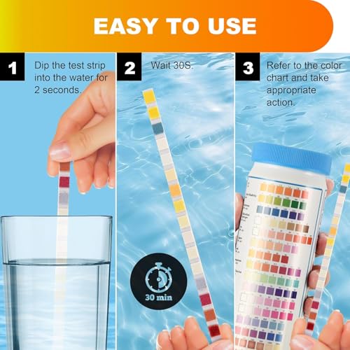 Drinking Water Test Strips 17 in 1 50 Strips + 2 Bacteria Tester Kits