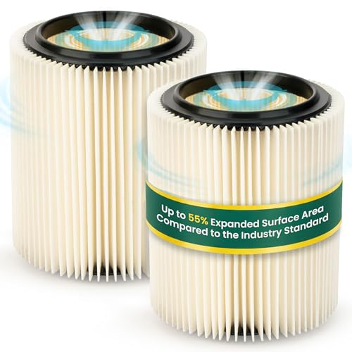 Replacement Filter for Craftsman and Ridgid Shop Vacs Part # 9 (4 Count)