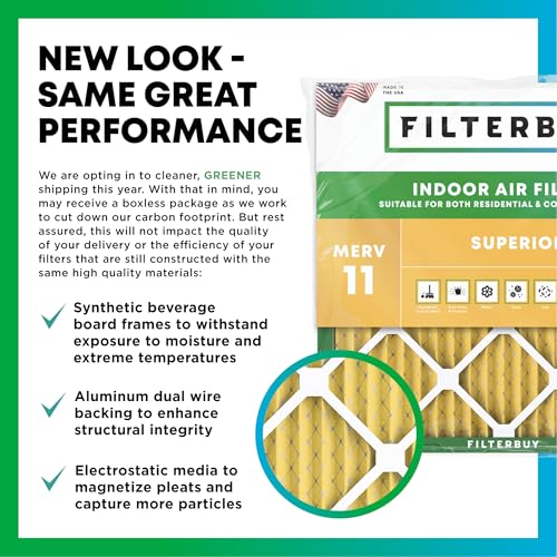 14x36x1 Air Filter MERV 11 Pet & Allergy Defense