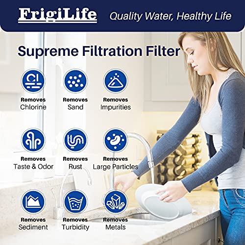 1 Micron 10" x 2.5" Whole House CTO Carbon Sedimen Water Filter Compatible DuPont WFPFC8002 (4 Count)