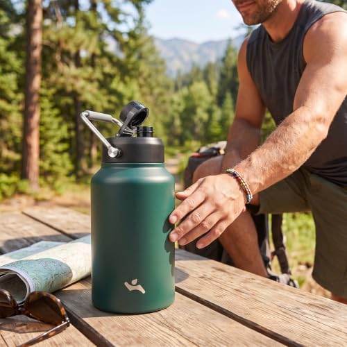 87 oz Insulated Stainless Steel Water Bottle Jug with Handle