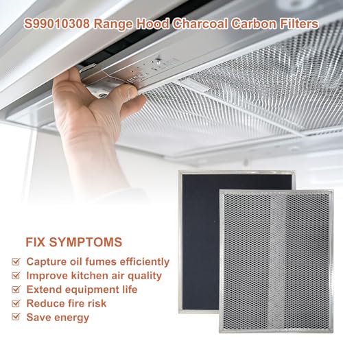 S99010308 Range Hood Charcoal Filters for Broan NuTone 30“ Range Hood (2 Count)