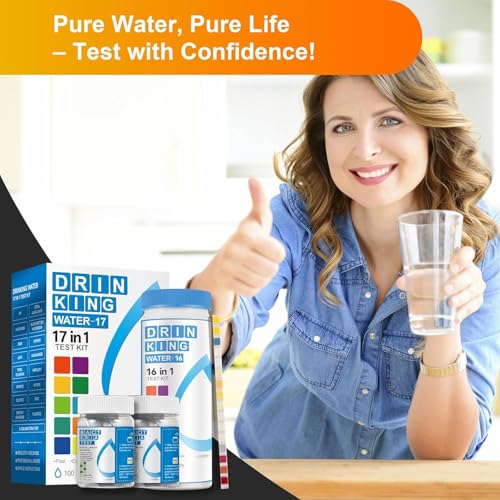 Drinking Water Test Strips 17 in 1 50 Strips + 2 Bacteria Tester Kits