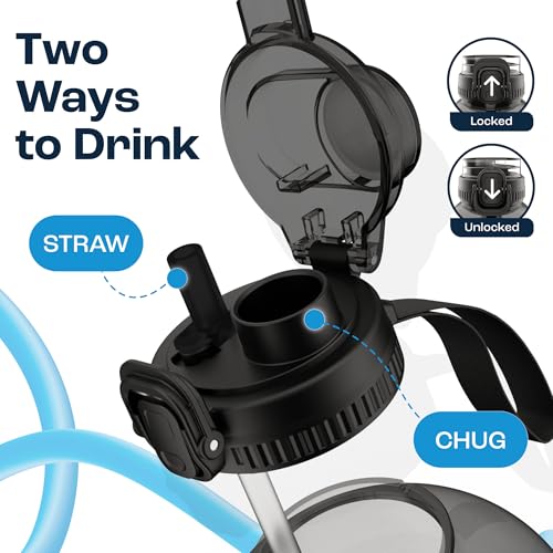 Half Gallon Water Bottle with Time Marker