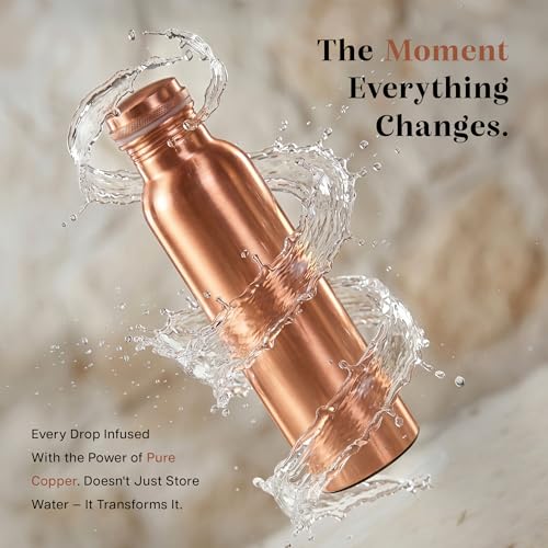 Pure Copper Water Bottle for Drinking Water