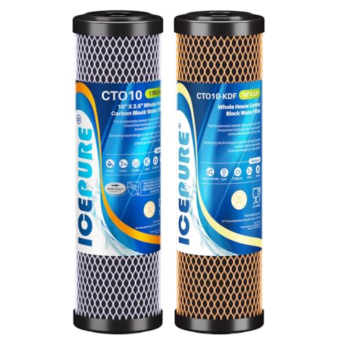 2 Stage 2.5" x 10" Whole House Water Filter Cartridge Replacement Combo Kit (2 Count)