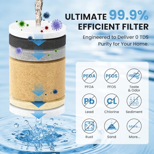 0 TDS 6 Stage Water Filter Replacement for Zero Pitchers (6 Count)