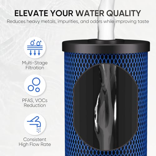 5 Micron 10" x 4.5" Whole House PFAS Removal Replacement Water Filter