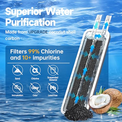 2 Pack EDR1RXD1 Water Filter Replacement Compatible with Whirlpool W10295370A