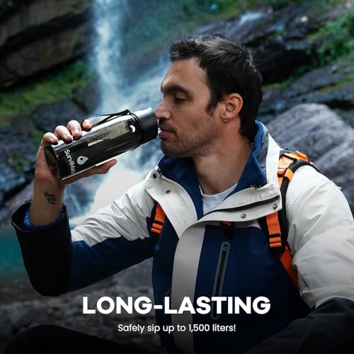 Purified Water Bottle for Camping