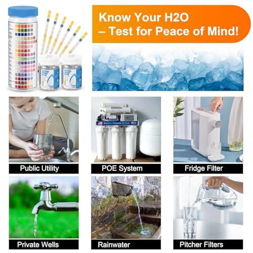 Drinking Water Test Strips 17 in 1 50 Strips + 2 Bacteria Tester Kits