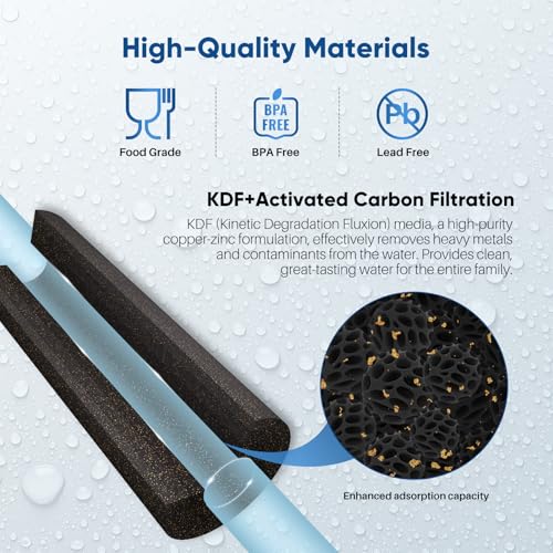 1 Micron 2.5"x10" Whole House Heavy Metal Removal Water Filter (2 Count)