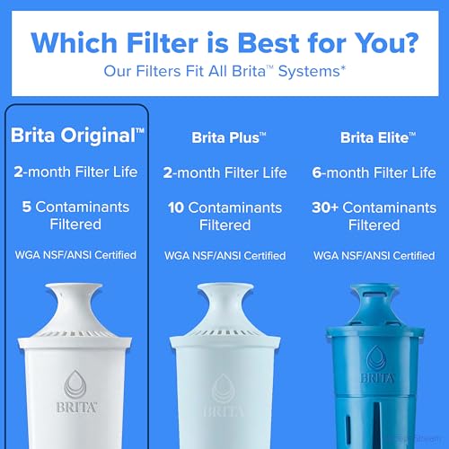 Standard Water Filter for Pitchers and Dispensers (2 Count)