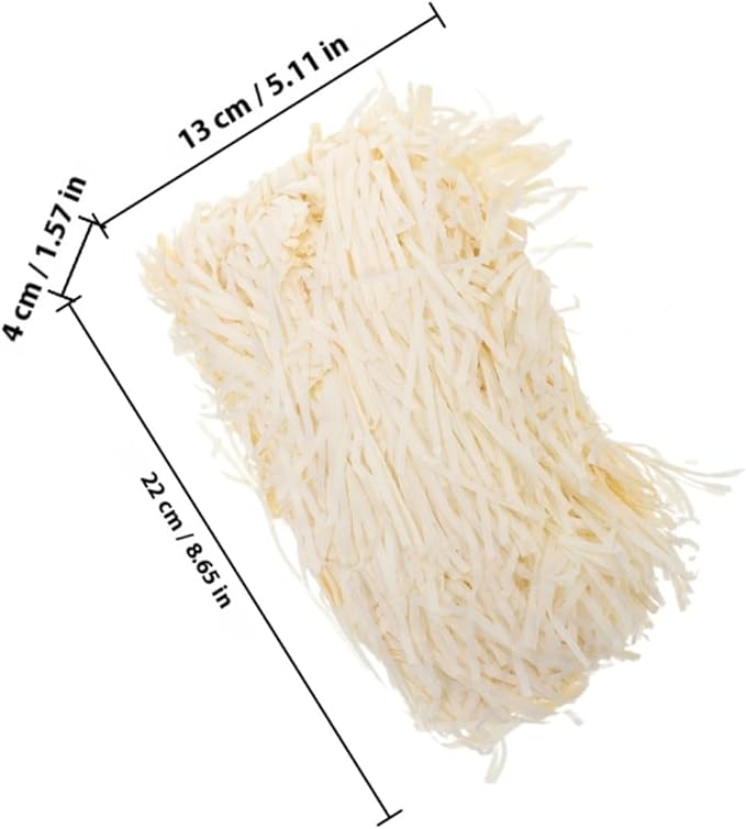 balacoo Paper Shred Filler and Crinkle Packing Paper, 2pcs 200g Natural Raffia Grass Shredded for Boxes, Party Favor Filling and Packaging Box Stuffing for Holiday and Wedding Wrapping