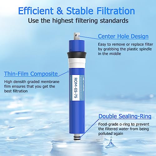 75 GPD RO Membrane Filter with Housing