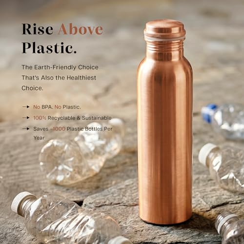 Pure Copper Water Bottle for Drinking Water
