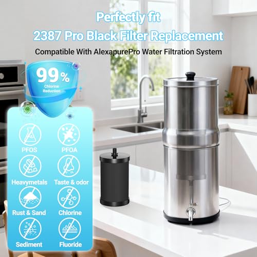 2 Pack Replacement Water Filters for Alexapure 2387 Pro