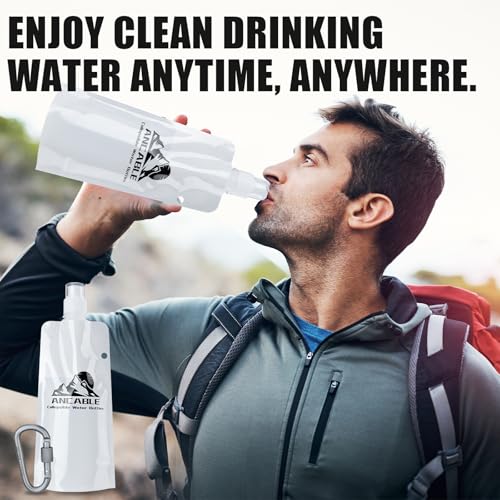 17oz Collapsible Water Bottles (6 Count)